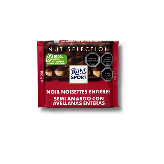 Chocolate Amargo Avellanas  Ritter Sport