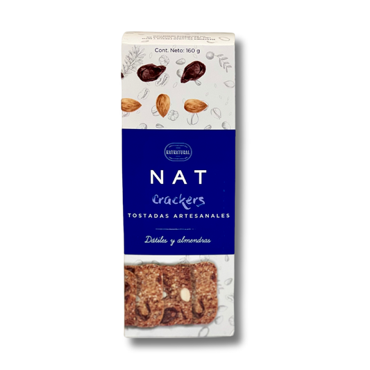 Tostadas Artesanales Dátiles y Almendras Nat Crackers