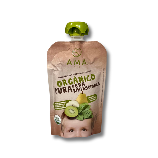 Pure pera kiwi espinaca AMA