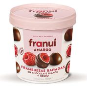 Bombones Frambuesas bañadas Chocolate Amargo Franui