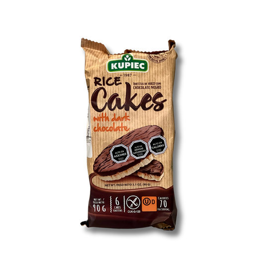 Galleta arroz dark chocolate Kupiec