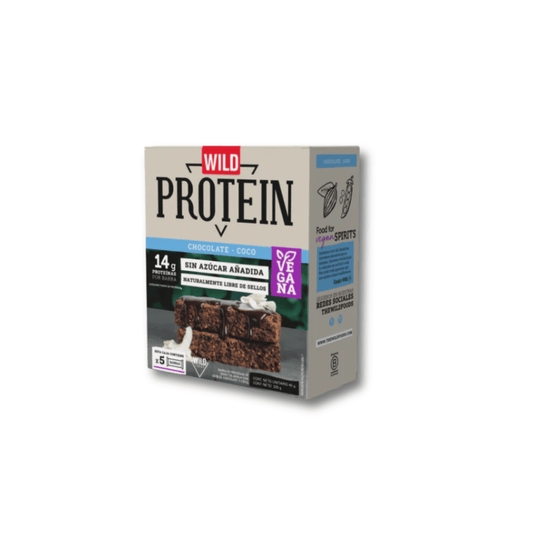 Barra Proteína Coco mani 5 barras Wild Protein