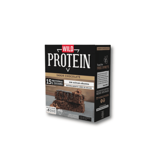 Barra Proteína chocolate 5 barras Wild Protein