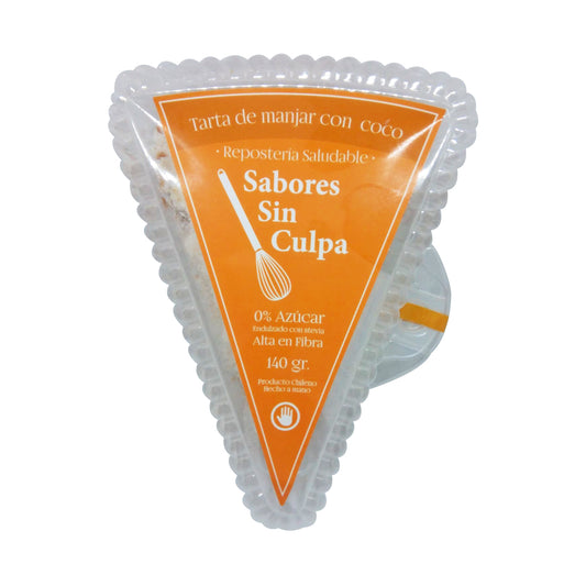 Tarta manjar coco individual - Sabores Sin Culpa