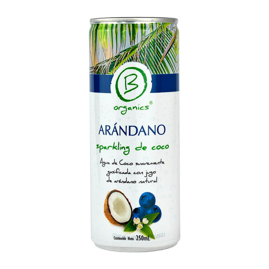 Agua Coco Arándano  B Organics 250 cc.