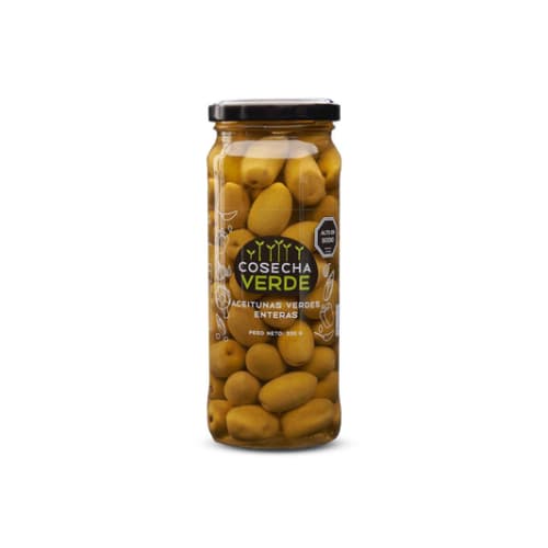 aceituna verde entera cosecha verde