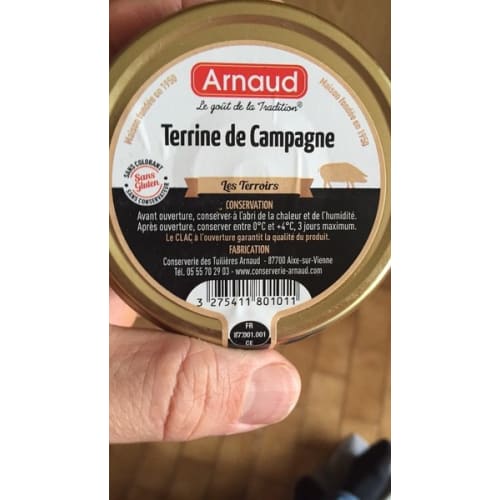 terrine de campagne arnaud