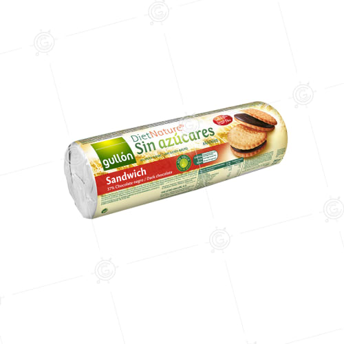 galleta gullon sandwich 37% sabor chocolate