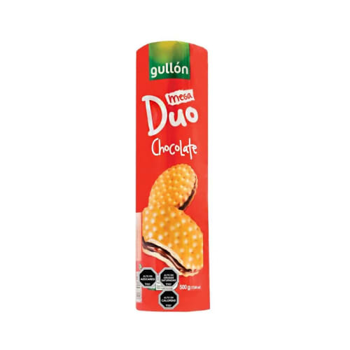 galleta sandwich mega duo chocolate gullon