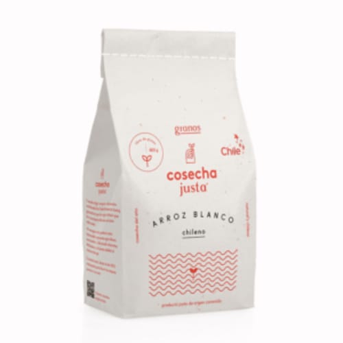 arroz blanco cosecha justa
