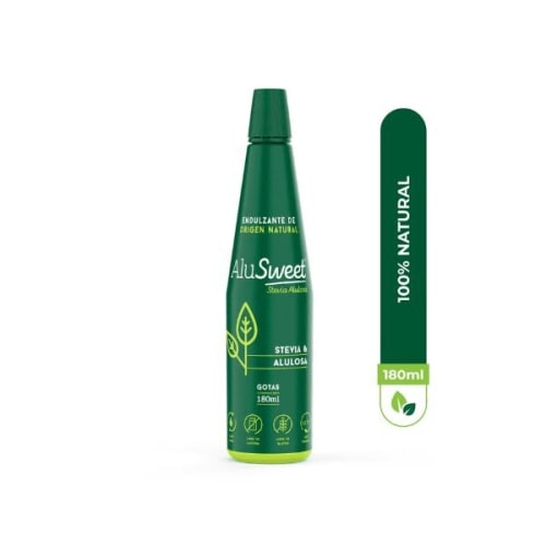 stevia y alulosa gotas alusweet 180ml