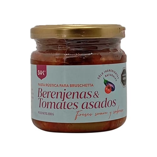 pasta de berenjenas y tomates