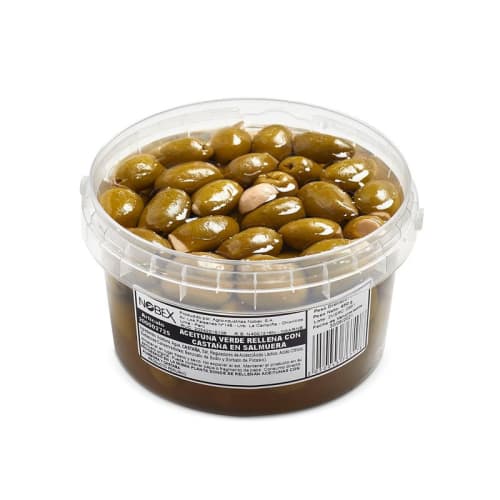aceituna verde con castaña
