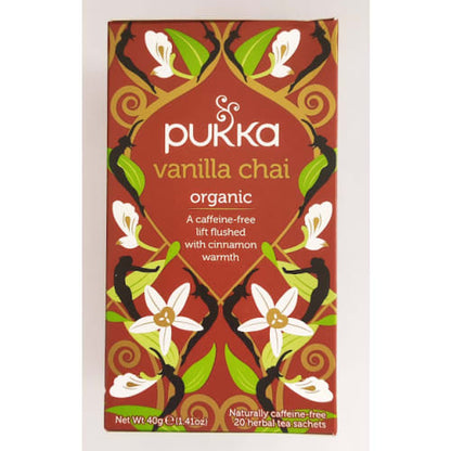infusión pukka chai vainilla