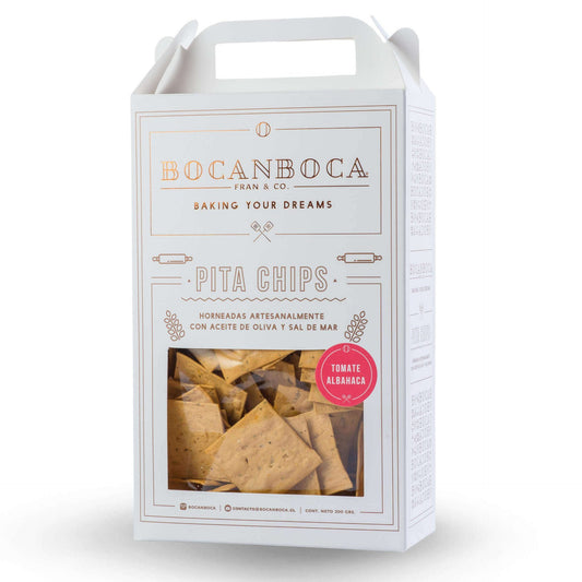Pita Chips Tomate Albahaca - Bocanboca