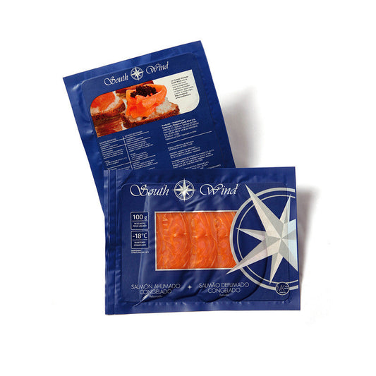 salmon ahumado 100 g south wind rebanado