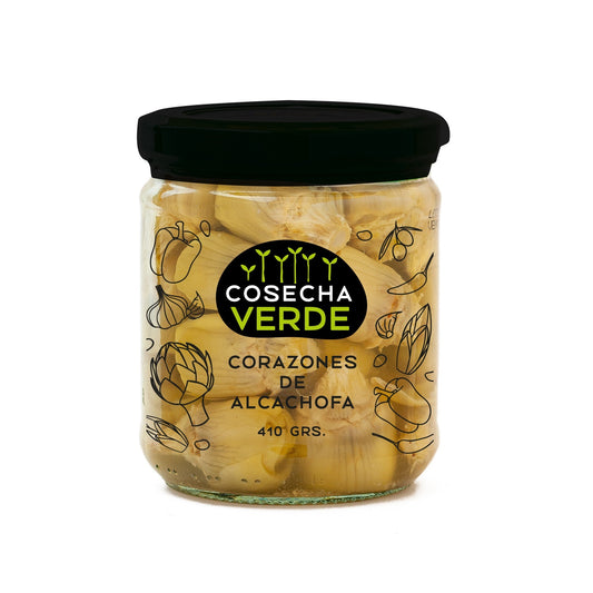Corazones de Alcachofa - Cosecha Verde - 415 grs.