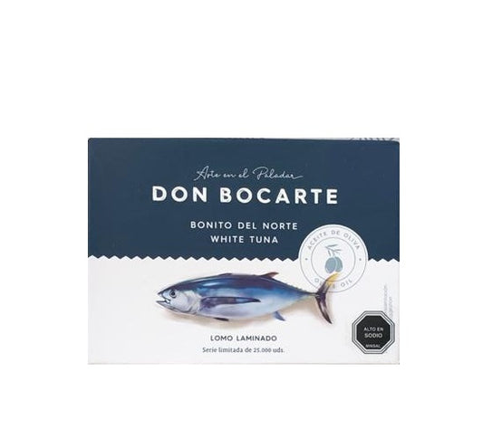 Atún Blanco en Lomo Laminado en Aceite de Oliva - Don Bocarte  - 120 grs.