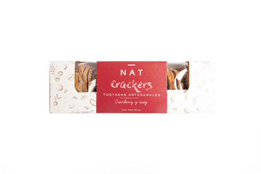 Crackers Cranberry y Nuez  - Nat - 160 grs.