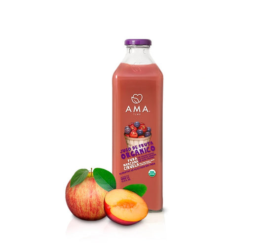 Ama Jugo de Fruta Orgánico Manzana - Ciruela 1 Lt
